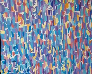 Josip Rubes, Abstract artwork, 2022., 100x120 cm., oil on canvas